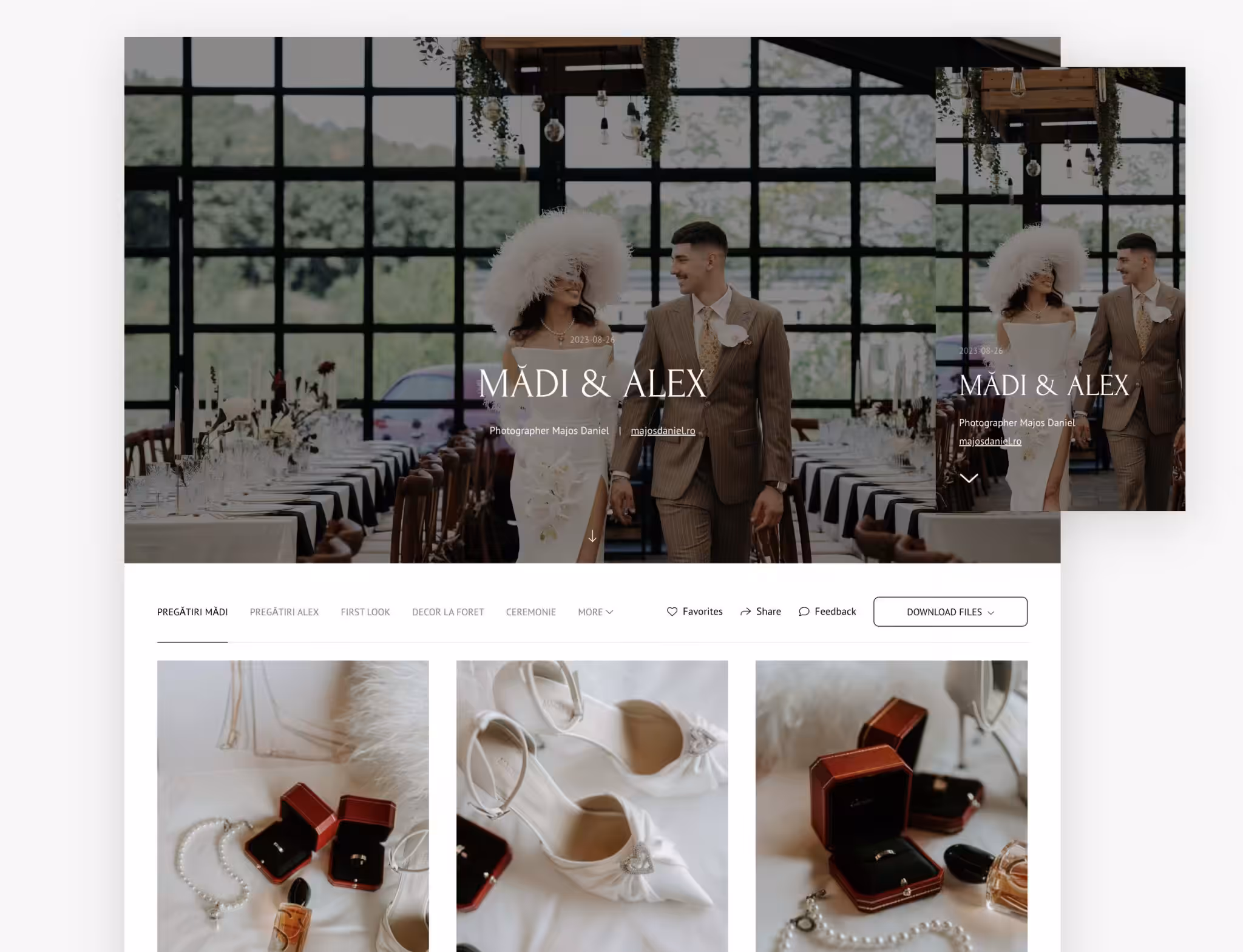 Client online gallery majos daniel