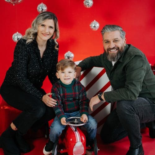 Voucher cadou de Crăciun - Ședință foto de familie Studio